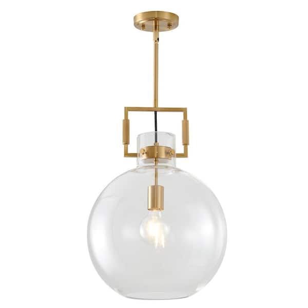 Unbranded Gestine 1-Light Brass Shaded Pendant Light