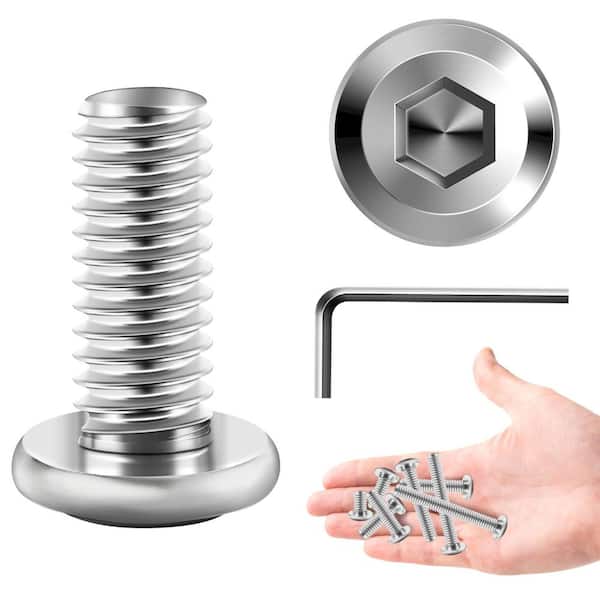 M5 x 12 mm Stainless Steel Hex Button Head Socket Screw (30-Pack)