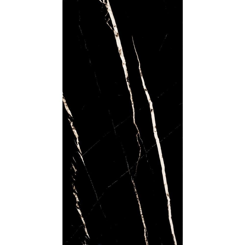 Tavish Nero 32 in. W x 64 in. L Polished Porcelain Marble Look Floor and Wall Tile (20 Cases/275.65 sq. ft./Pallet) price history on PriceWatchPro