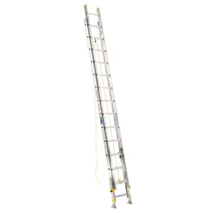 28 ft. Aluminum D-Rung Equalizer Extension Ladder with 225 lbs. Load Capacity Type II Duty Rating