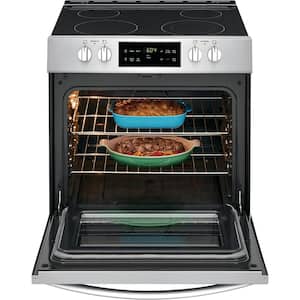 30 in. 5 cu. ft. Front Control Electric Range in Stainless Steel
