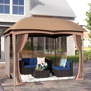 Replacement Canopy Outdoor Patio for 10 ft. x 10 ft. Gazebo with Mosquito Netting