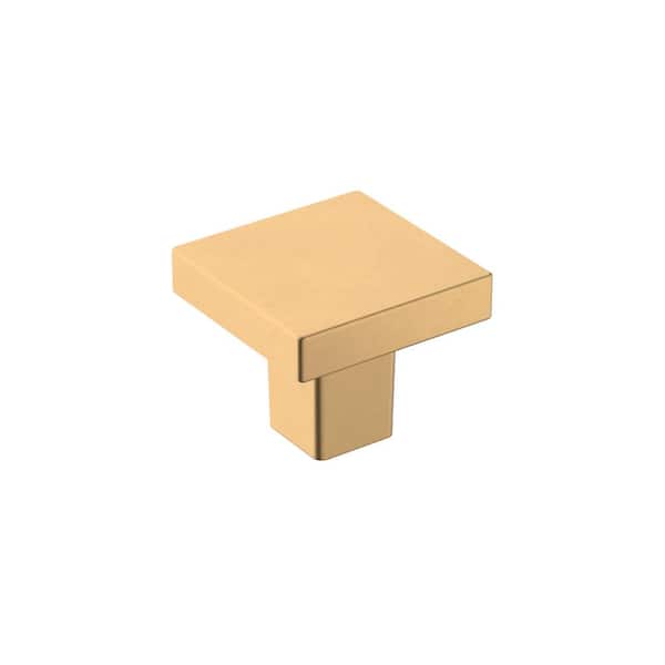 Amerock Monument 1-3/16 in. (30mm) Modern Champagne Bronze Square Cabinet Knob