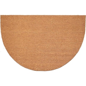 Brown 36 in. x 24 in. Coir Non-Slip Indoor/Outdoor Door Mat