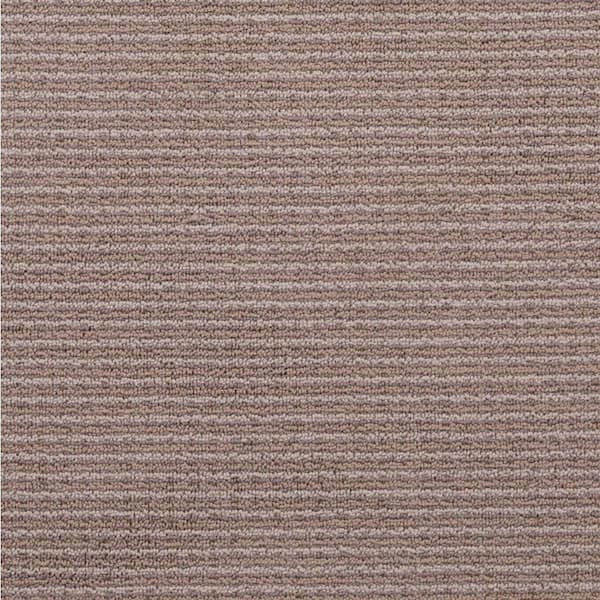 TrafficMaster Wildly Popular II - Wynstone - Beige 26 oz. SD Polyester Loop Installed Carpet