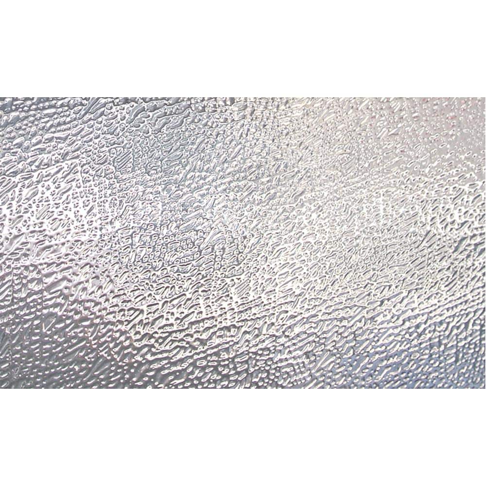 Textured Frosted Glass Privacy Window Film, 36 x 72 Inches