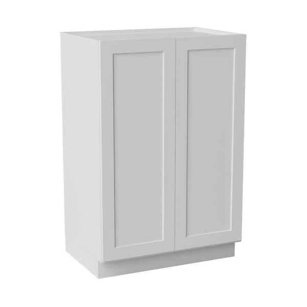 36 in. W x 24 in. D x 54 in. H Ready to Assemble Solid Wood Shaker Pantry Kitchen Cabinet in White