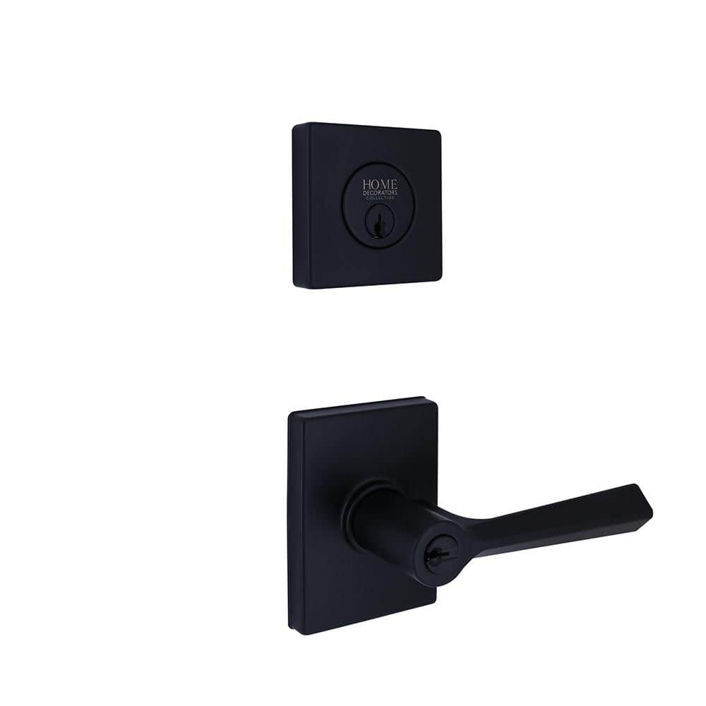 Wilshire Matte Black Single Cylinder Door Lever Combo Pack Featuring Dual K