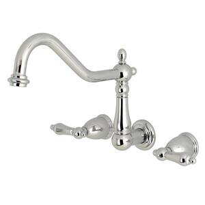 American Standard 7295.152.002 Chrome Amarilis Double Handle Wall Mounted Laundry Faucet with 5 8 for sale online 