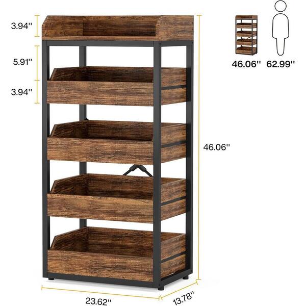 Tahanbath Wood Fruit Rack Z-D0102X31NSY - The Home Depot