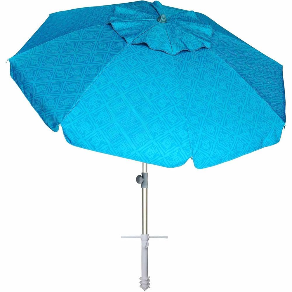 7 ft. Beach Umbrella, UPF 50+ Windproof Parasol with Sand Anchor, Vent, Tilt & Carry Bag, Teal price history on PriceWatchPro