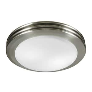 Yorkshire Decorative 80 CFM Bathroom Ventilation Exhaust Fan with Lighting in Brushed Nickel