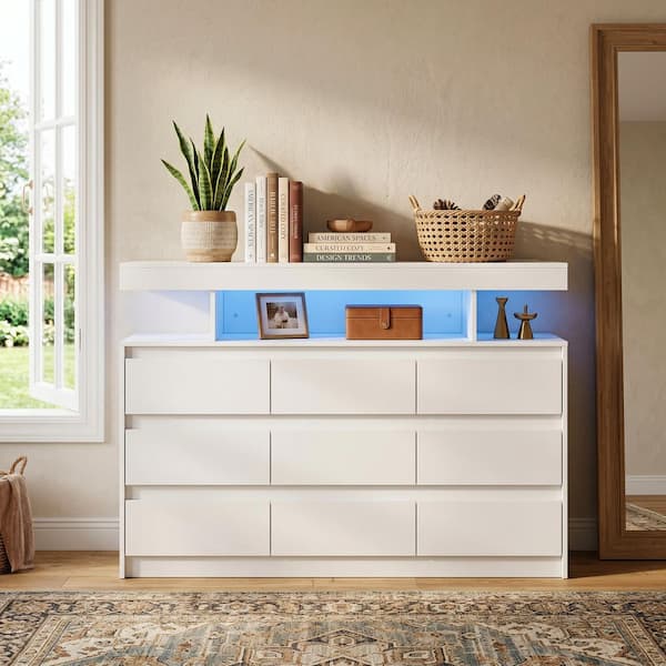 stand up dresser Narill Wave-Inspired 6-Drawer Dresser Closet Organizer, 43-In Chest of Drawers TV Stand - Overstock
