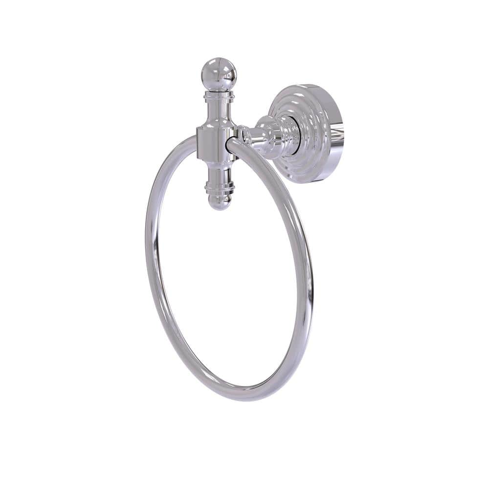 Polished Chrome Traditional Wall Mounted Towel Ring