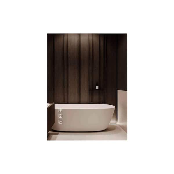 Unbranded 20 in. W x 28 in. H Rectangular Aluminum Framed LED Wall Mount Anti-Fog Dimmable Bathroom Vanity Mirror