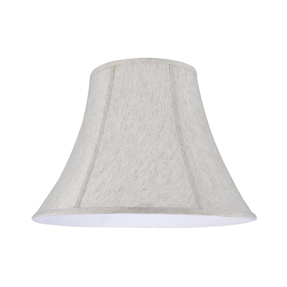 18'' Linen White Bell Lamp Shade with Spider Fitter