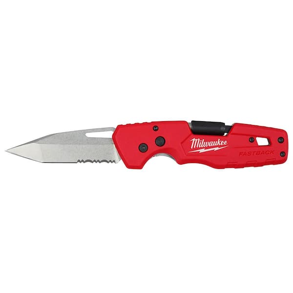 Milwaukee FASTBACK 5- in-1 Folding Knife with 3 in. Blade