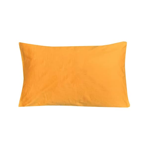 Disc-O-Bed 6 in. H x 11.5 in. W x 17 in. L Orange Camping Pillow