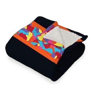 MLB Orioles City Connect Silk Touch Sherpa Multicolor Throw