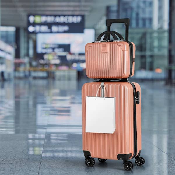 HIKOLAYAE Luggage Waterproof Trolley Case with Hidden Hooks