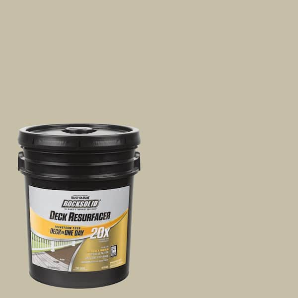 Rust-Oleum RockSolid 4 Gal. Beach Exterior 20X Deck Resurfacer