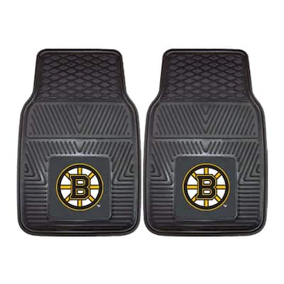 Boston Bruins 18 in. x 27 in. 2-Piece Heavy Duty Vinyl Car Mat