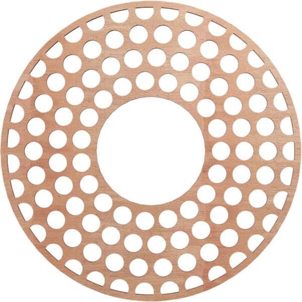 0.375 in. x 6.5 in. x 18 in. Wood Medallion Moulding