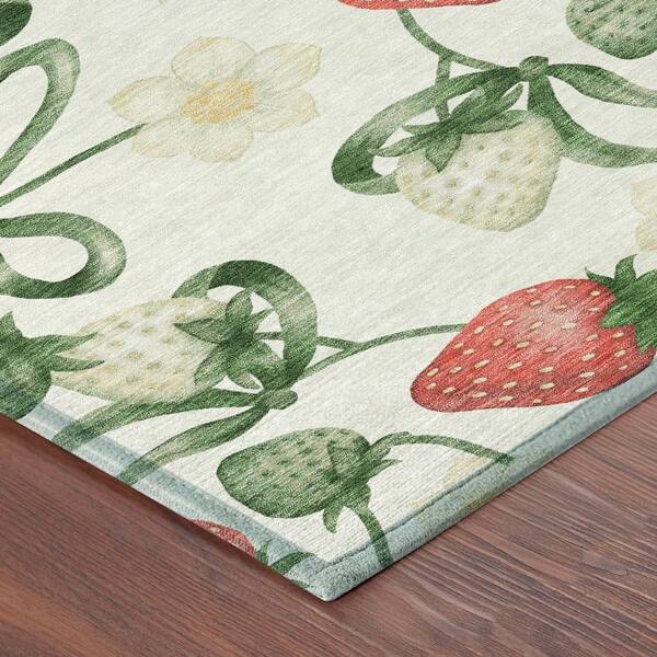 Chantille Machine Washable Indoor/Outdoor Abstract ACN2864 Ivory 8 ft. x 10 ft. Area Rug