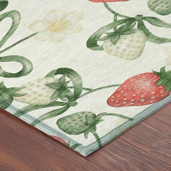 Chantille Machine Washable Indoor/Outdoor Abstract ACN2864 Ivory 9 ft. x 12 ft. Area Rug