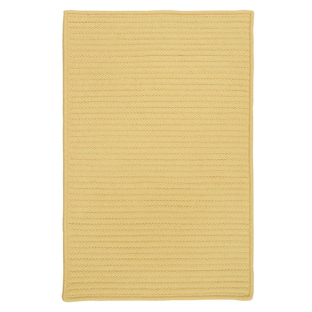 Solid Butter  Doormat 3 ft. x 5 ft. Braided Indoor/Outdoor Patio Area Rug price history on PriceWatchPro