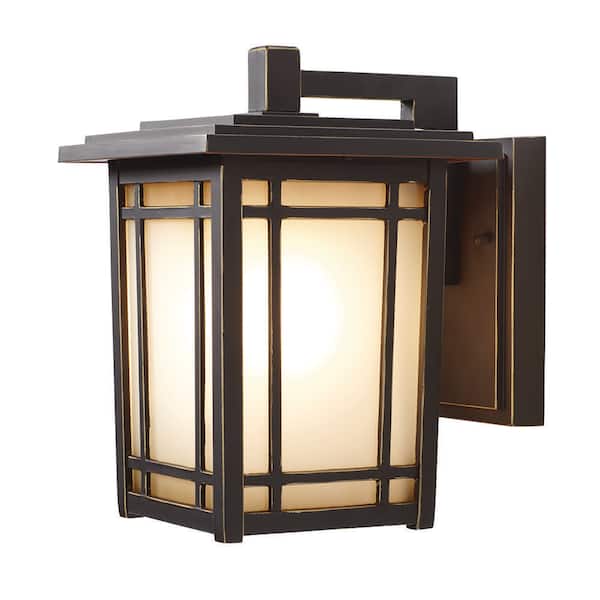 Home Decorators Collection Port Oxford 10.6 in. 1-Light Oil Rubbed