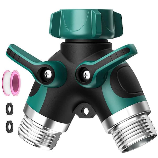 2 Way Heavy Duty Garden Hose Splitter 1-Pack