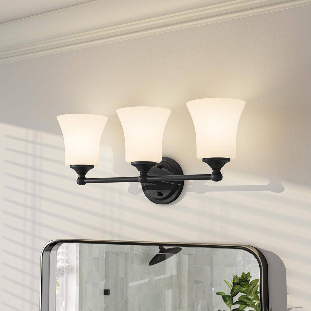 Bronson 23" Matte Black Outdoor Dimmable Vanity Wall Light
