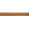 Natural and Black 16 in. x 32 in. Coir Non-Slip PVC Backing Door Mat