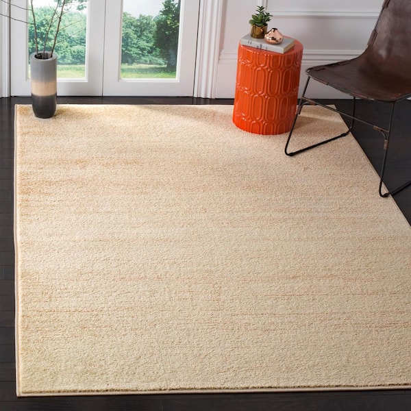 Adirondack Champagne/Cream Doormat 3 ft. x 4 ft. Solid Area Rug
