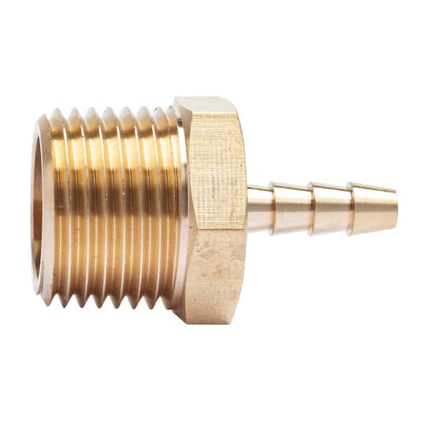 LTWFITTING 3/16 in. ID Hose Barb x 1/2 in. MIP Lead Free Brass Adapter Fitting (25-Pack)