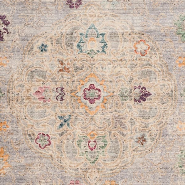 Safavieh Illusion, Light Grey / Cream, 8' x 10', Area Rug