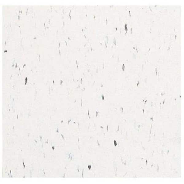 Armstrong Take Home Sample - Imperial Texture VCT Polar White Standard Excelon Commercial Vinyl Tile - 6 in. x 6 in.