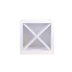 Plywell White Plywood Shaker Stock Ready to Assemble Wine Rack X Kitchen Cabinet 18 in. W x 18 in. H x 12 in. D