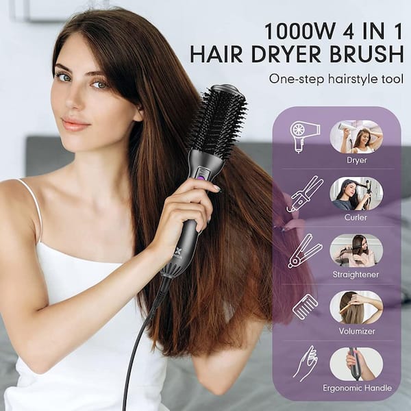 Lil' Hot Body 2-in-1 Hot Blowout Brush Hair Dryer White