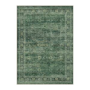 HaiiMeid Oasis Secret Beige 9 ft. x 12 ft. Distressed Vintage Floral ...