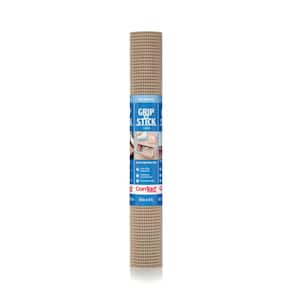 Grip N Stick 18 in. x 4 ft. Taupe Shelf/Drawer Liner (6-Rolls)