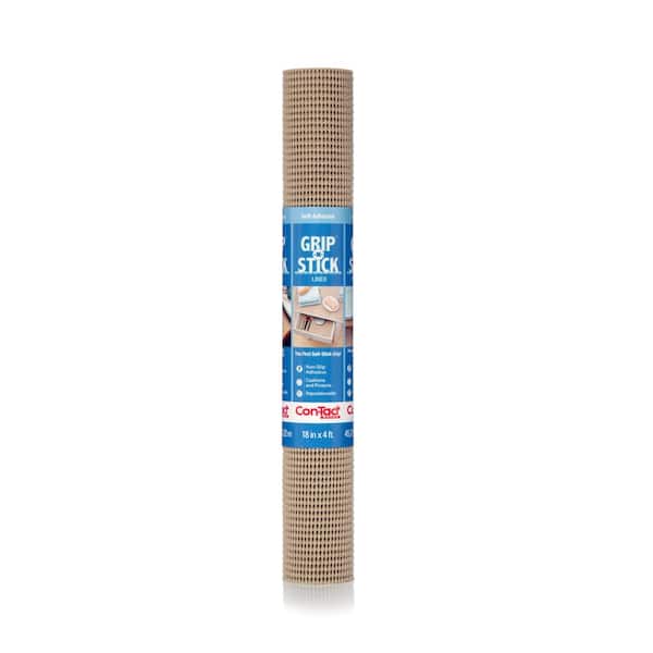 Con-Tact Grip N Stick 18 in. x 4 ft. Taupe Shelf/Drawer Liner (6-Rolls)