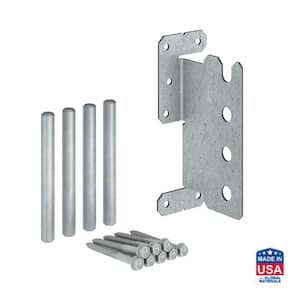 12-Gauge ZMAX Galvanized Concealed Joist Tie with (4) Long Pins
