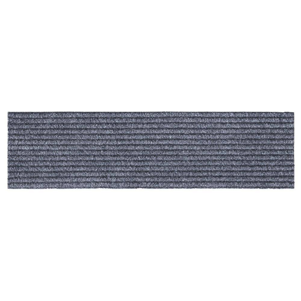 Luxury Collection Washable Non-Slip Rubberback Solid Design 9 in. x 26 in Indoor Stair Treads, 7 Pack, Gray price history on PriceWatchPro