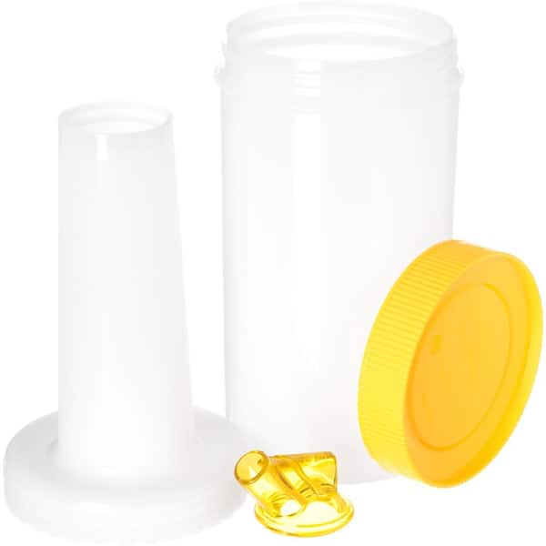 Choice 2 Qt. Pour Bottle Set with Assorted Color Spouts and Caps - 6/Pack