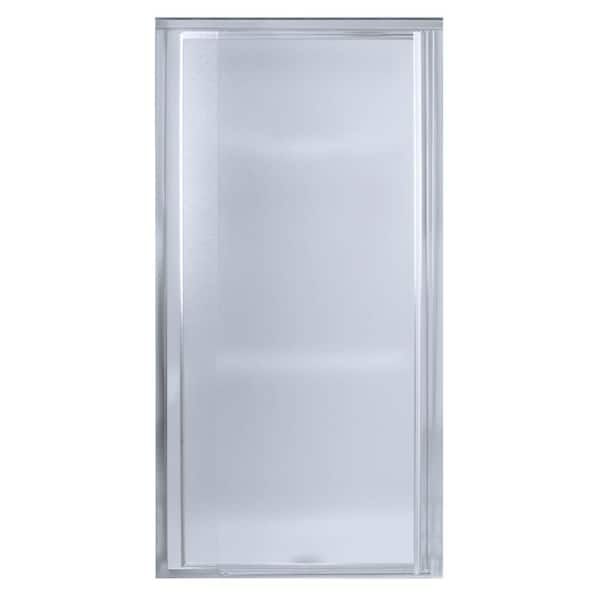 STERLING Vista Pivot II 42-48 in. x 66 in. Framed Pivot Shower Door in Silver with Handle