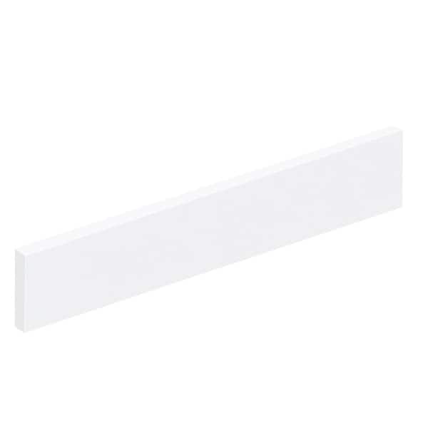 Transolid Silestone 21.375 in. W Quartz Vanity Side Splash in Miami White