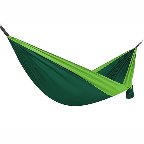 Otryad 9 ft. Portable 2-Person Outdoor Hammock with Reinforced Steel Carabiners and Stuff Sack, Cyan