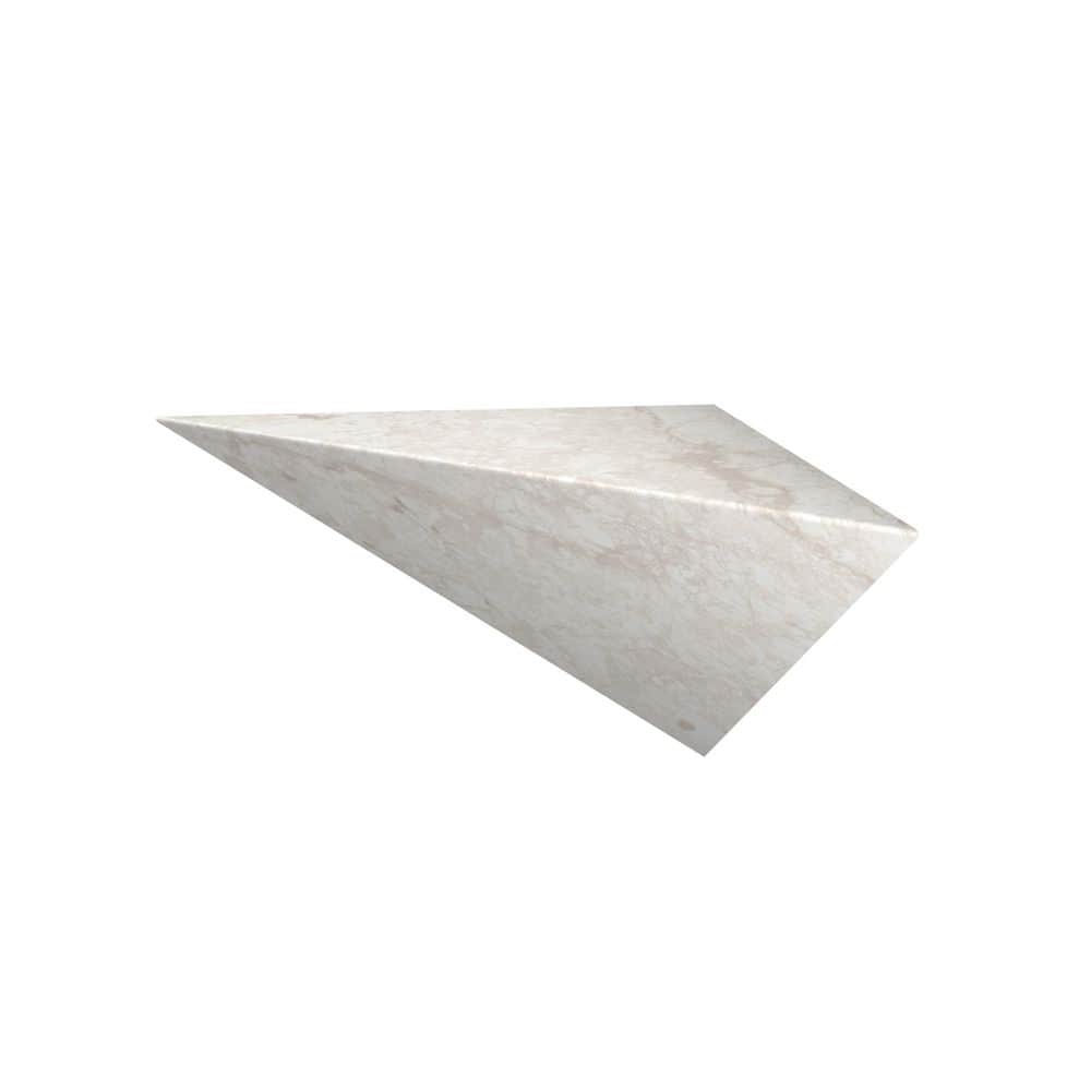 14 in. L x 27 in. W x 14 in. H Floating Corner Seat in Botticino Cream price history on PriceWatchPro